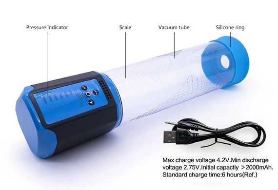 Вакуумна помпа для чоловіків CANWIN Passion Pump P638AU, електрична, 5 режимів Sex Aura | Зображення 6