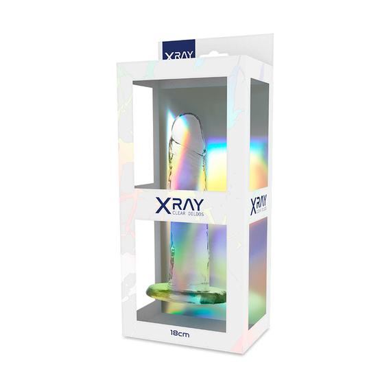 Прозорий фалоімітатор 15 х 4 см XRAY (Іспанія) Sex Aura | Зображення 4