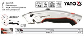 Нож YATO Польща ниж висувне трапецевидне лезо h=33 мм L=61 мм YT-75201