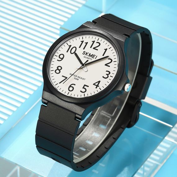 Чоловічий годинник Skmei 2108BKWT-AC Black White-AC | Зображення 2