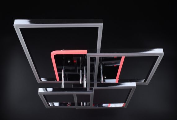 Люстра світлодіодна стельова LED світильник для квартири на стелю лед з пультом 26185 Хром 17х56х71 см. | Зображення 5