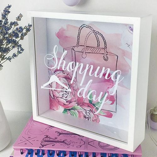 Копилка деревянная для денег Shopping day (KOP_18D012)
