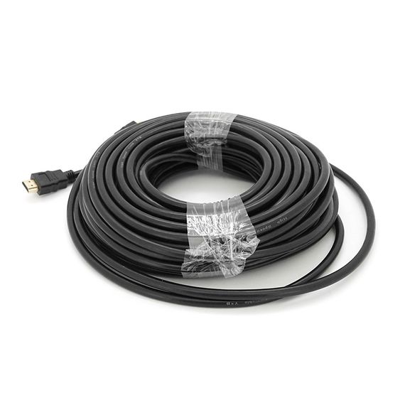 Кабель Merlion HDMI-HDMI HIGH SPEED 20m, v1.4, OD-7.5mm, круглий Black | Зображення 1