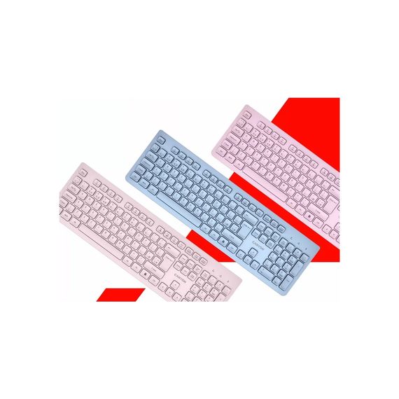 Клавіатура Canyon HKB-W01 Silent Wireless UA Blue (CNS-HKBW01BL) | Зображення 4