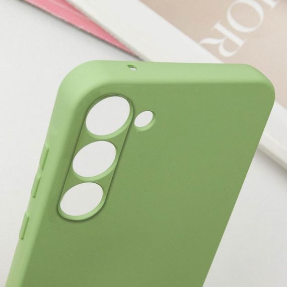 Чохол TPU GETMAN Liquid Silk Full Camera для Samsung Galaxy S23 Зелений / Pistachio | Зображення 4