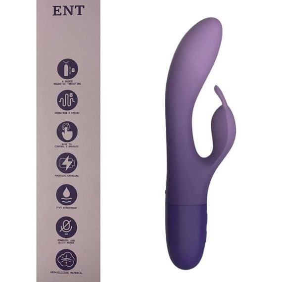 Вібратор-кролик Every Night Toys для точки G, фіолетовий Sex Aura | Зображення 3