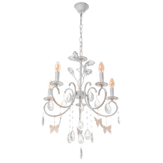 Люстра подвесная свеча для холла E14 40W WH (BCL-691S/5)