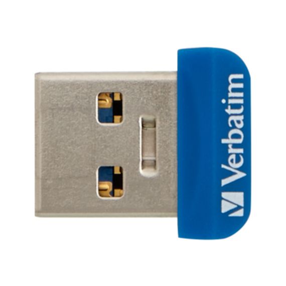 USB флеш накопичувач Verbatim 64GB Store 'n' Stay NANO Blue USB 3.0 (98711)