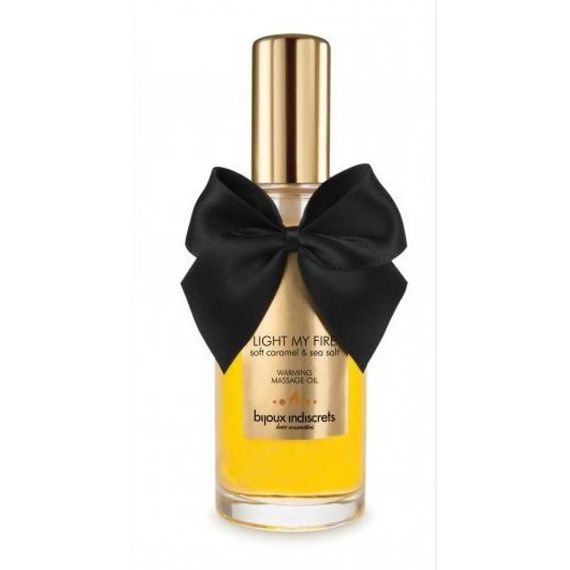 Согревающее массажное масло Bijoux LIGHT MY FIRE карамель и морская соль sexstyle | Зображення 1