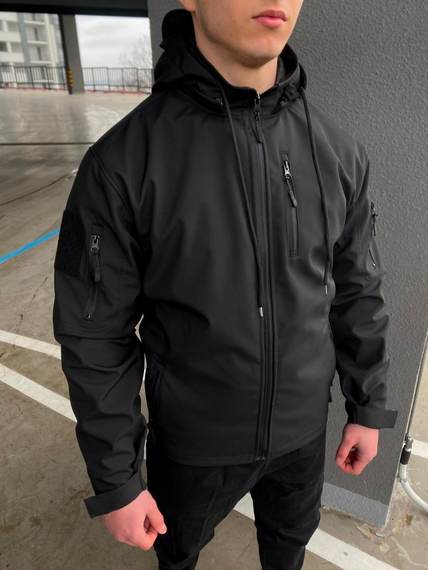 Куртка софтшелл спринг чёрный S