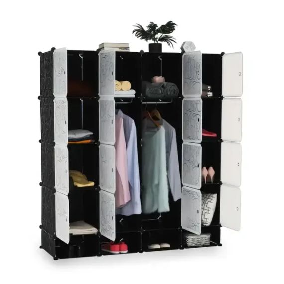 Пластикова складана шафа Storage Cube Cabinet MP-416-102A 16 секцій | Зображення 2