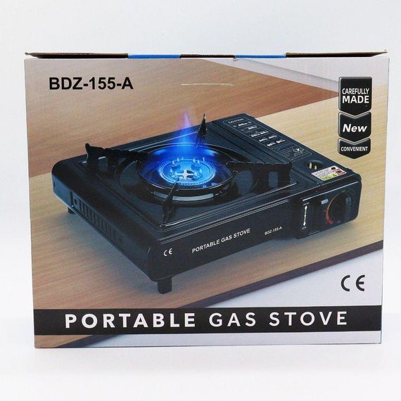 Туристична газова плита на 1 конфорку з п'єзопідпалом, BDZ-155-A / Одноконфоркова плита під газовий балон | Зображення 7
