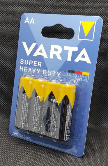 Батарейка пальчиковая AA Varta Super HD ( 4шт. ) | Зображення 1