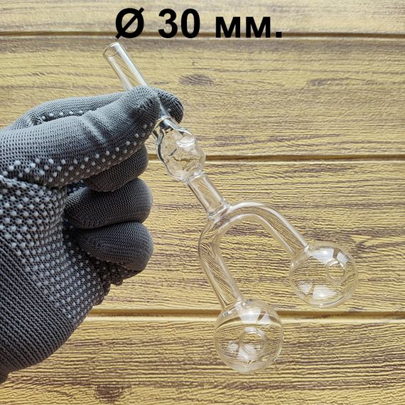 Стеклянная трубка Skull Double Oil Clear