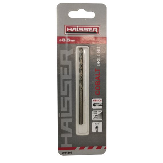 Свердло по металу HSS-Co - 3.5х39х70 мм COBALT DIN 338 Haisser Industrial