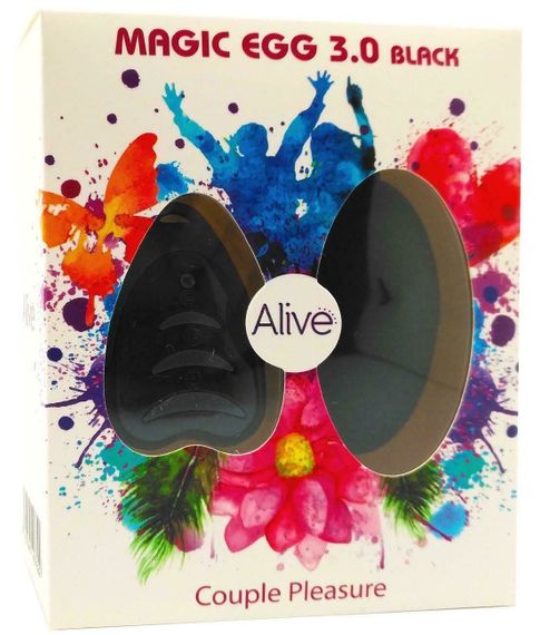 Віброяйце Alive Magic Egg 3.0 Black із пультом ДУ | Зображення 1