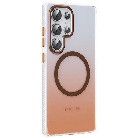 Чохол TPU+PC Phantom with MagSafe для Samsung Galaxy S25 Ultra Rose Gold