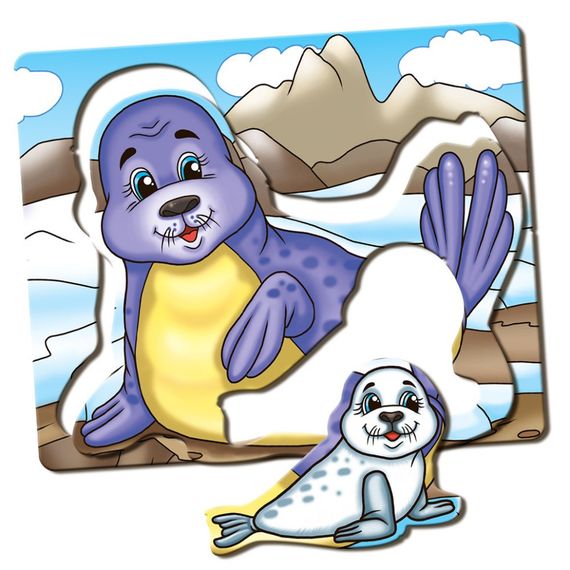 Детская развивающая игра Мамы и малыши 81121 Северные животные | Зображення 4