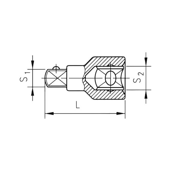 Подовжувач Wurth 1/2" 53мм | Зображення 1