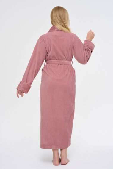 Жіночий халат Nusa 3873 пудровий 3XL | Зображення 2