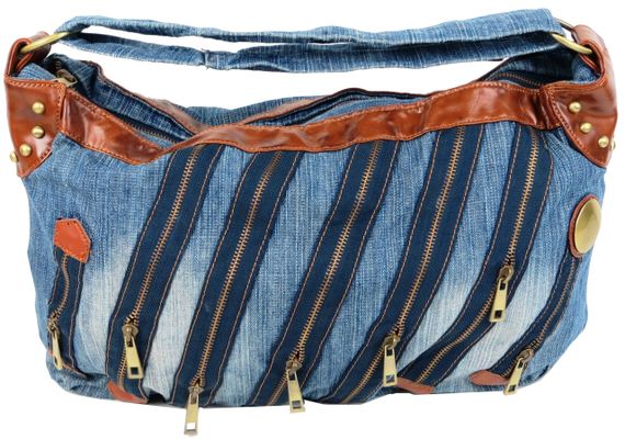 Женская джинсовая сумка Fashion jeans bag синяя | Зображення 3