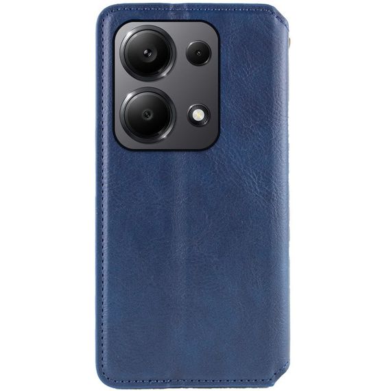 Шкіряний чохол-книжка GETMAN Cubic (PU) для Xiaomi Redmi Note 13 Pro 4G Штучна шкіра, Слот для візитки, Зелений | Зображення 3