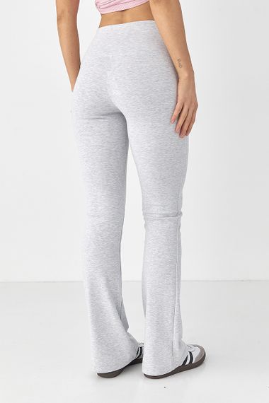 Жіночі лосини-кльош Bershka - світло-сірий цвет, L (є розміри) | Зображення 1