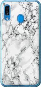Чохол на Samsung Galaxy A20 2019 A205F Мармур білий із пластику FCh_048704