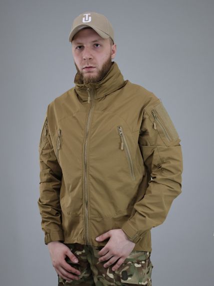 Тактична куртка ULTIMATUM Level 5 4Wstretch Койот, чоловіча полегшена водонепроникна куртка з капюшоном | Зображення 2