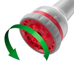 Пістолет-розпилювач для поливу хромований, 8 функцій INTERTOOL GE-0004