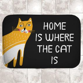 Килимок для ванної Home is where the cat is 58х38 см (VAN_24F079)