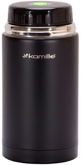 Термос харчовий Kamille Merikano 1000мл з нержавіючої сталі | Зображення 1