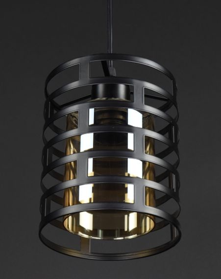 Люстра підвісна LOFT на 1 лампочку 27772 Чорний 25-100х15х15 см. | Зображення 2