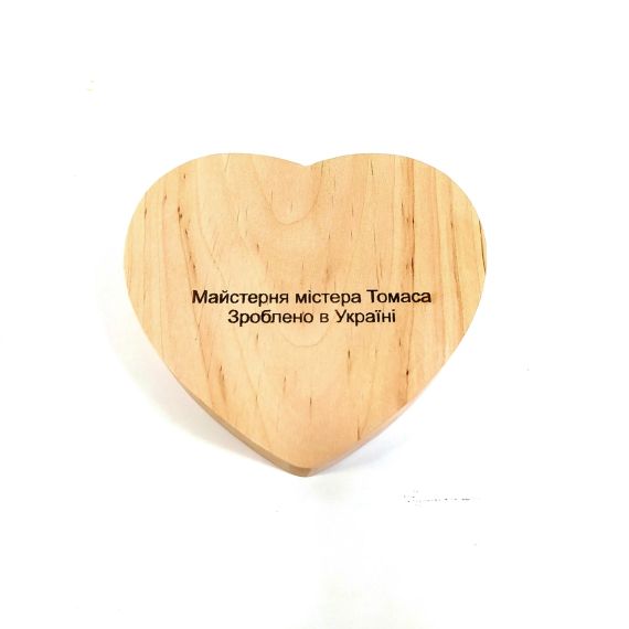 Підставка тримач під смартфон Ти моє серденько... 10х12х2 см Майстерня містера Томаса Дерево | Зображення 5