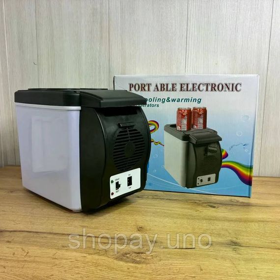 Міні автохолодильник Portable Electronic 6 л з охолодженням і нагрівом | Зображення 5