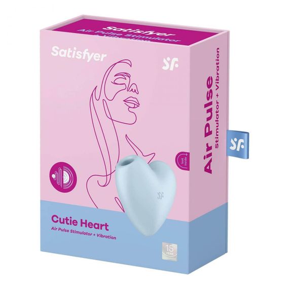 Вакуумний стимулятор - Satisfyer Cutie Heart Blue Sex Aura | Зображення 3