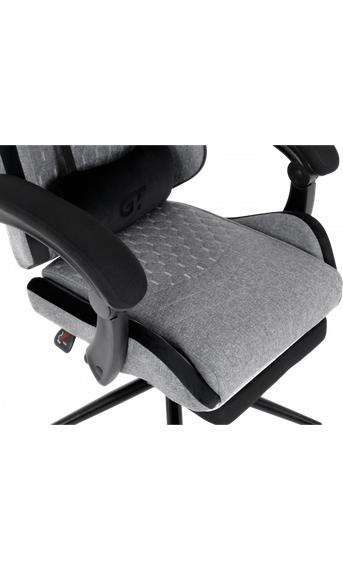 Кресло геймерское GT Racer X-2324 Fabric GrayBlack Suede | Зображення 6