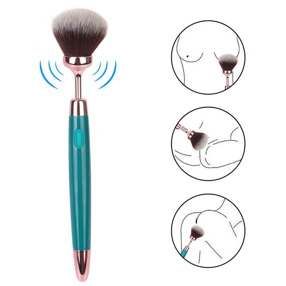 Вибромассажер "Cosmetic pen", 10 режимов вибрации, цвет зелёный sexstyle | Зображення 14