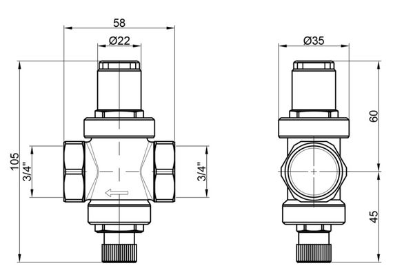 Редуктор Icma 3/4" №247 (91247AE06) | Зображення 2