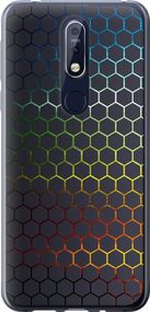 Чехол на Nokia 7.1 Переливающиеся соты "498u-1593-17620"