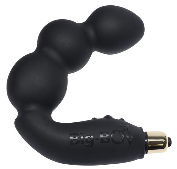 Вібромасажер простати Rocks Off Big-Boy Black, масаж промежини, макс. діаметр 4,5 см Sex Aura