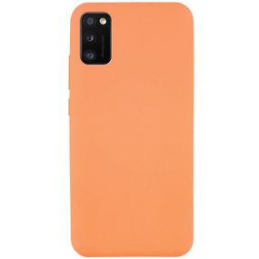 Чехол Silicone Cover Full without Logo (A) для Samsung Galaxy A41 Жовтогарячий/Papaya