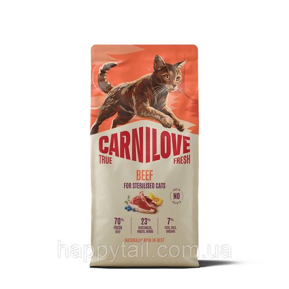 Сухой корм Carnilove True Fresh Beef Sterilised для стерилизованных кошек с говядиной 6 кг (арт. 173753)