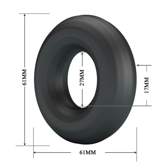 Эрекционное кольцо Crazy Bull  - Urban super soft silicone, BI-210253 sexstyle | Зображення 5