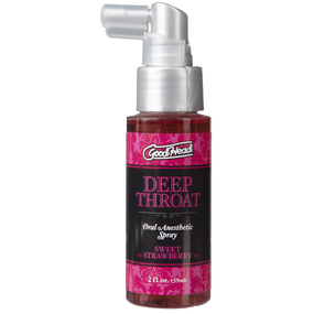 Спрей для мінету Doc Johnson GoodHead DeepThroat Spray - Sweet Strawberry 59 мл для глибокого мінету Sex Aura