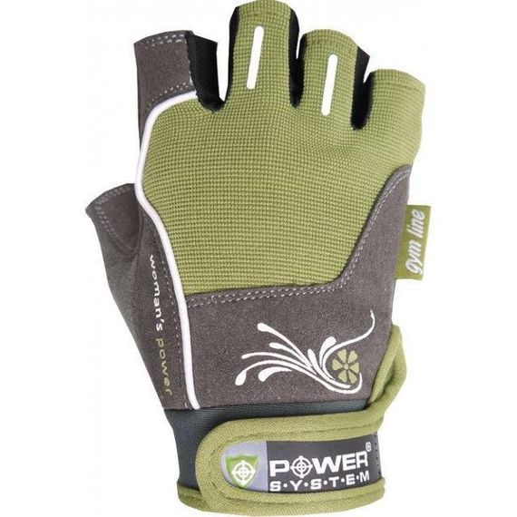 Рукавички для фітнесу Power System PS-2570 Woman’s Power жіночі Green XS | Зображення 1