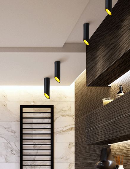 Люстра стельова на 1 лампочку 27616 Чорний 19х6х6 см. | Зображення 2