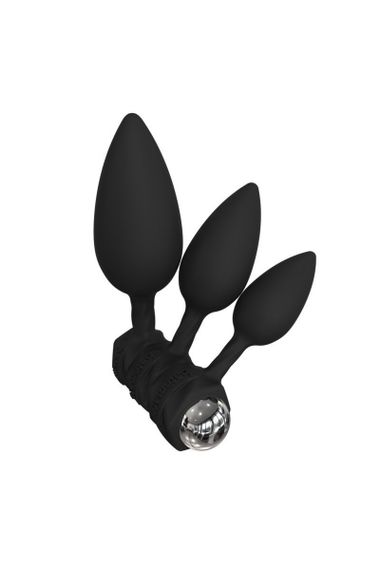 Набір анальних вібропробок Bathmate Anal Training Plugs VIBE, діаметр 2,5 см - 3,1см - 3,8см | Зображення 2