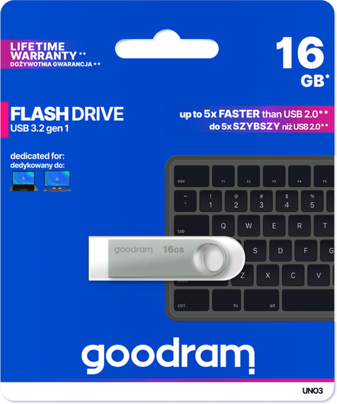 Flash Drive Goodram UNO3 16GB | Зображення 2