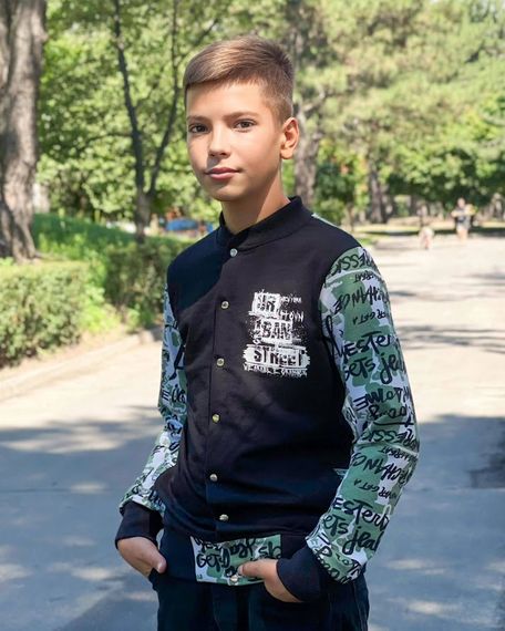 Бомбер для хлопчика (підлітковий) Носи своє 170 Зелений (p-6927-98760) | Зображення 1